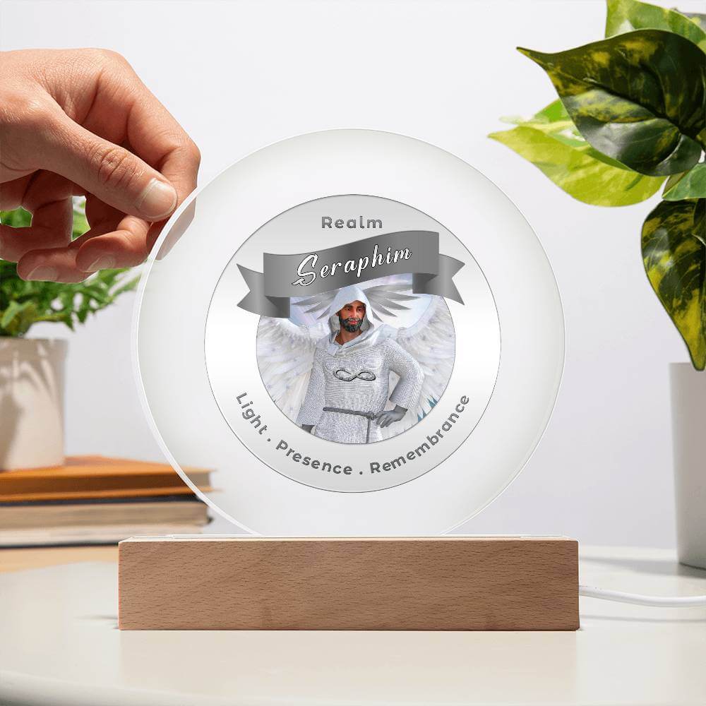 USB Circle Acrylic LED Light  - Seraphim