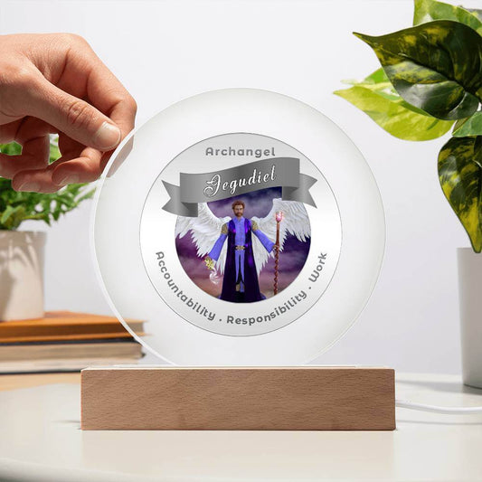 USB Circle Acrylic LED Light  - Archangel Jegudiel