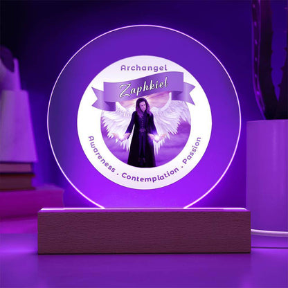 USB Circle Acrylic LED Light  - Archangel Zaphkiel