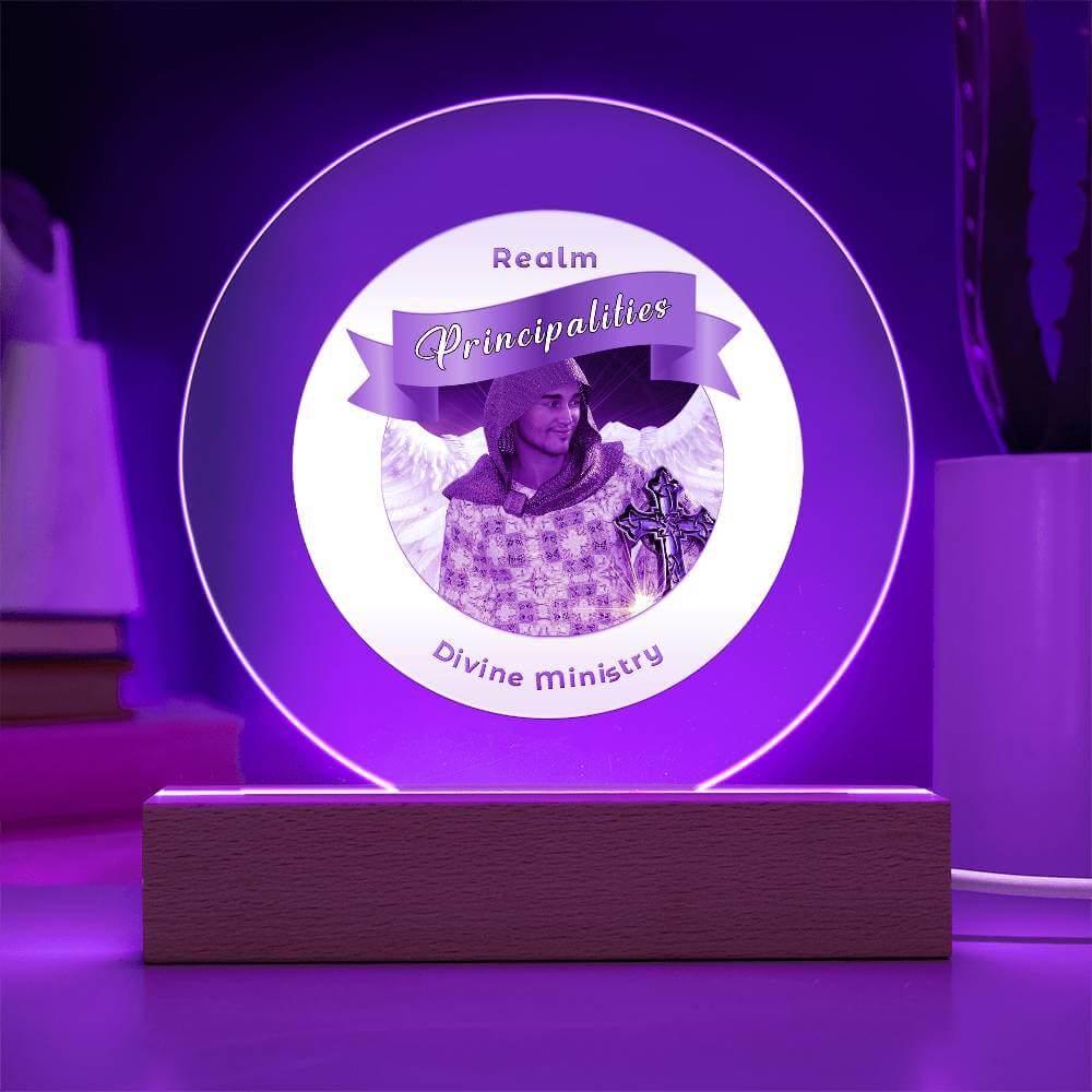 USB Circle Acrylic LED Light  - Principalities