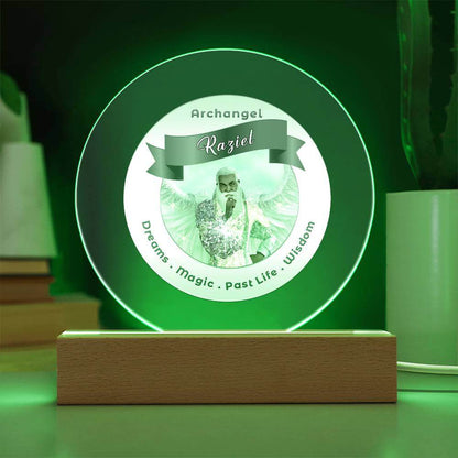 USB Circle Acrylic LED Light  -  Archangel Raziel