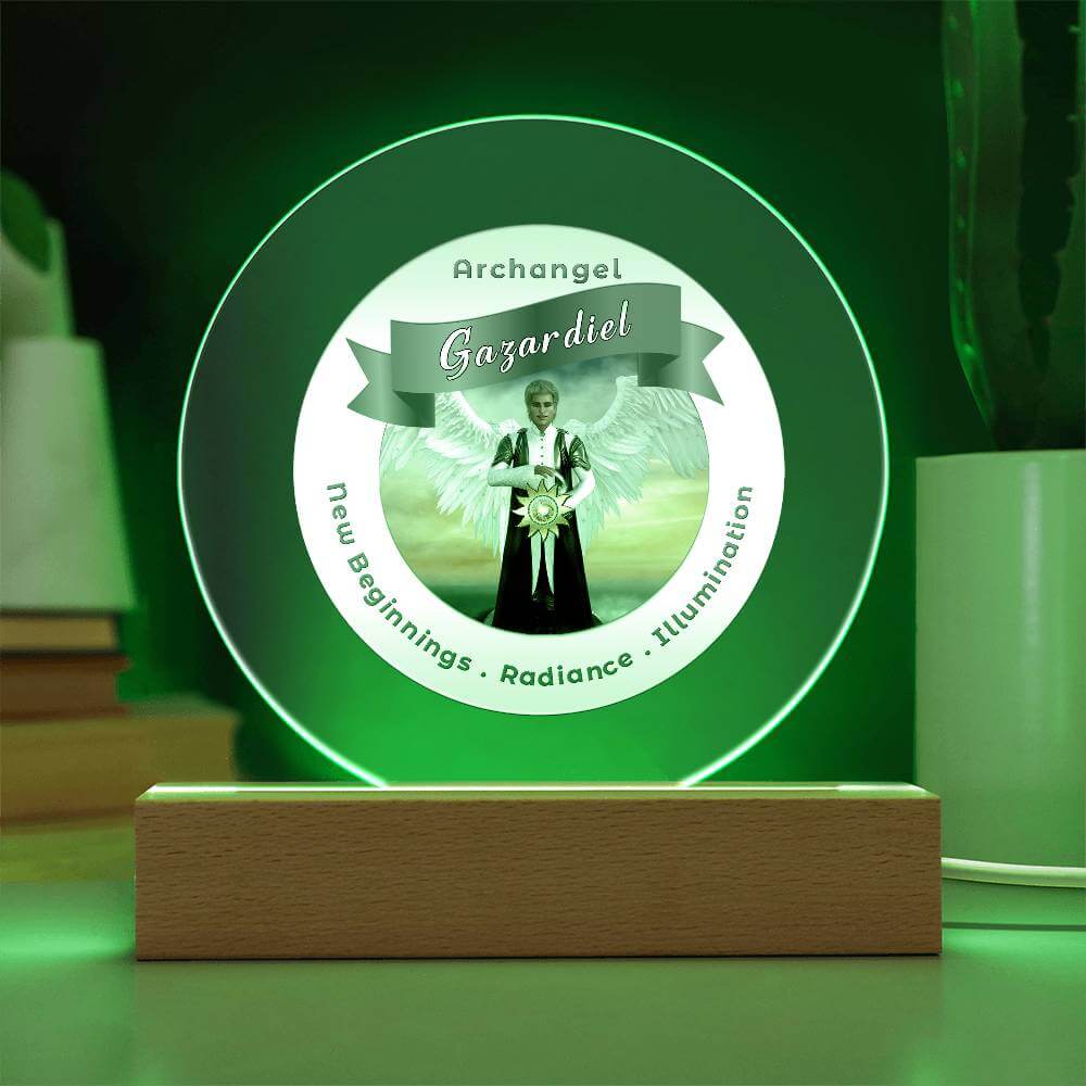 USB Circle Acrylic LED Light  -  Archangel Gazadiel
