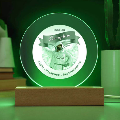 USB Circle Acrylic LED Light  - Seraphim