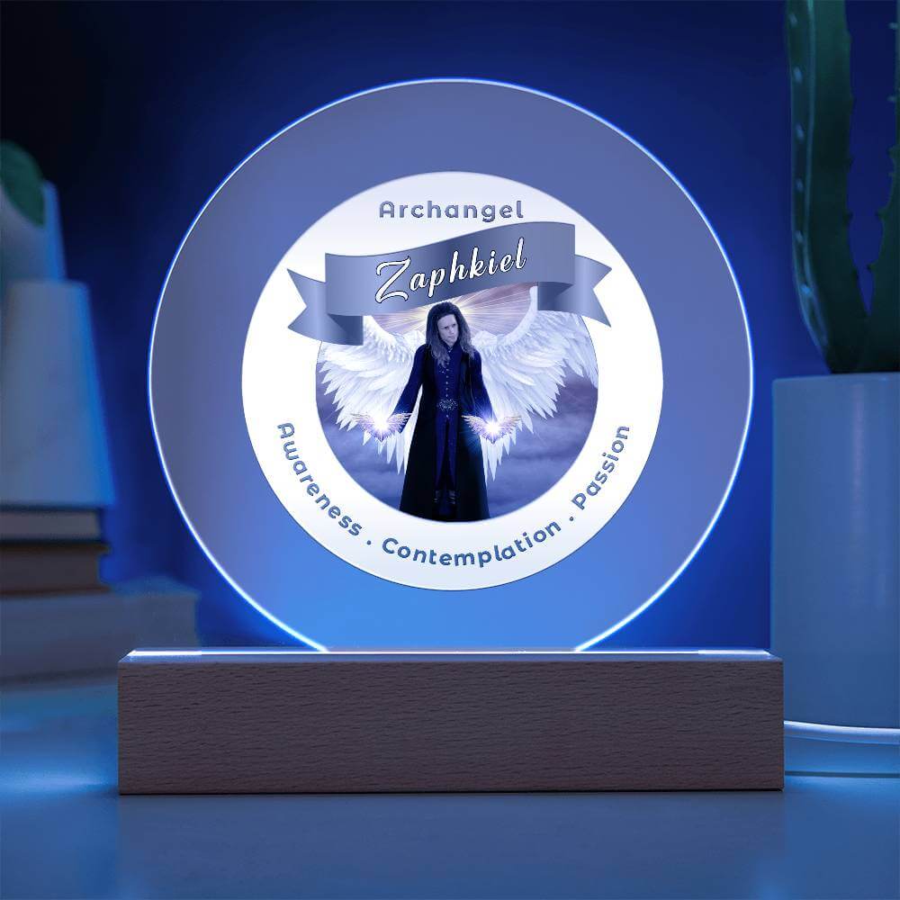 USB Circle Acrylic LED Light  - Archangel Zaphkiel
