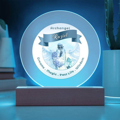 USB Circle Acrylic LED Light  -  Archangel Raziel