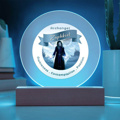 USB Circle Acrylic LED Light  - Archangel Zaphkiel
