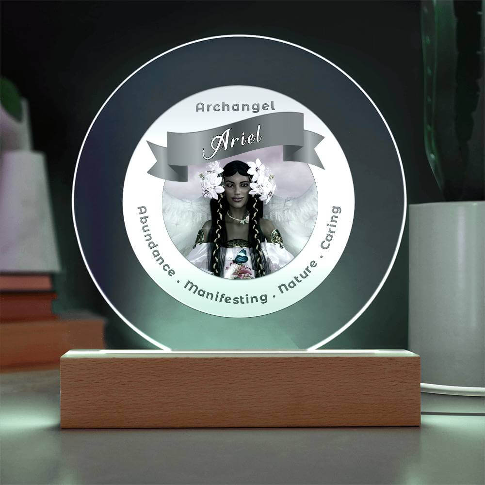 USB Circle Acrylic LED Light  - Archangel Ariel 2