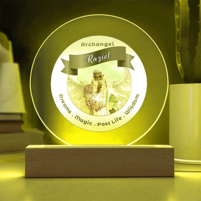 USB Circle Acrylic LED Light  -  Archangel Raziel