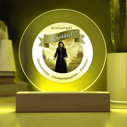 USB Circle Acrylic LED Light  - Archangel Zaphkiel