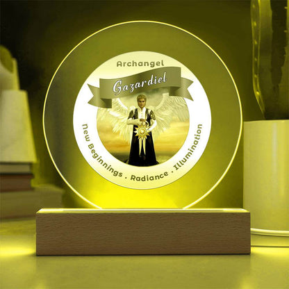 USB Circle Acrylic LED Light  -  Archangel Gazadiel
