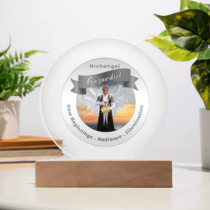 USB Circle Acrylic LED Light  -  Archangel Gazadiel