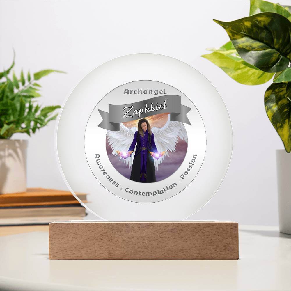 USB Circle Acrylic LED Light  - Archangel Zaphkiel