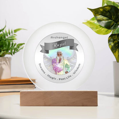 USB Circle Acrylic LED Light  -  Archangel Raziel