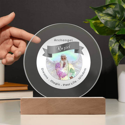 USB Circle Acrylic LED Light  -  Archangel Raziel