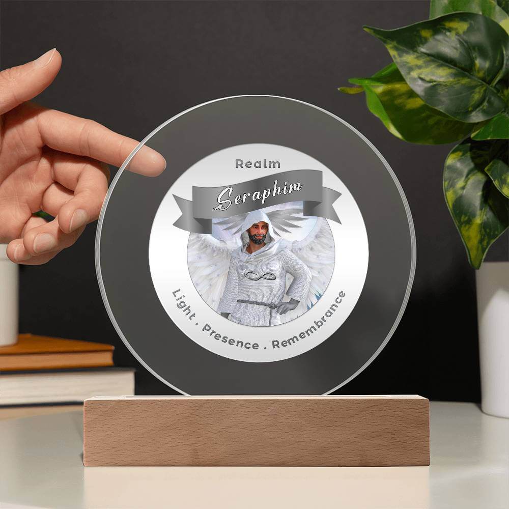 USB Circle Acrylic LED Light  - Seraphim