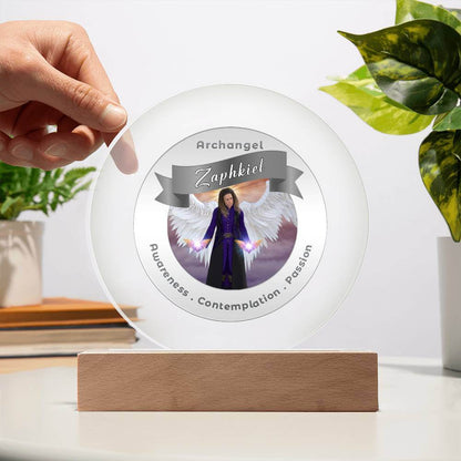 USB Circle Acrylic LED Light  - Archangel Zaphkiel