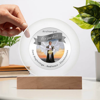 USB Circle Acrylic LED Light  -  Archangel Gazadiel
