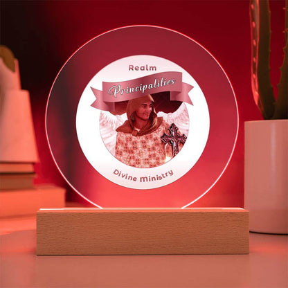 USB Circle Acrylic LED Light  - Principalities