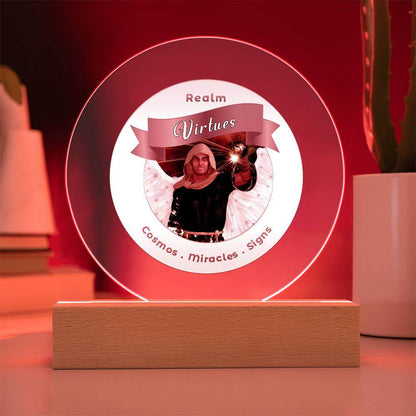 USB Circle Acrylic LED Light  -  Virtues