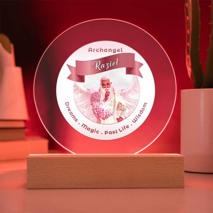 USB Circle Acrylic LED Light  -  Archangel Raziel