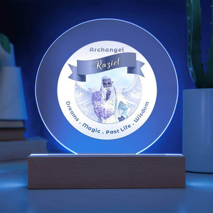 USB Circle Acrylic LED Light  -  Archangel Raziel