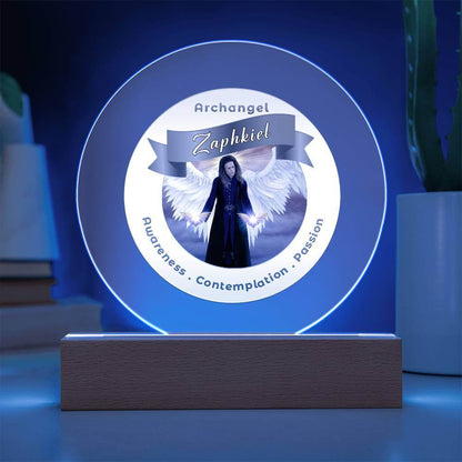 USB Circle Acrylic LED Light  - Archangel Zaphkiel
