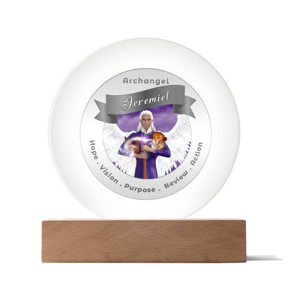 USB Circle Acrylic LED Light  - Archangel Jeremiel