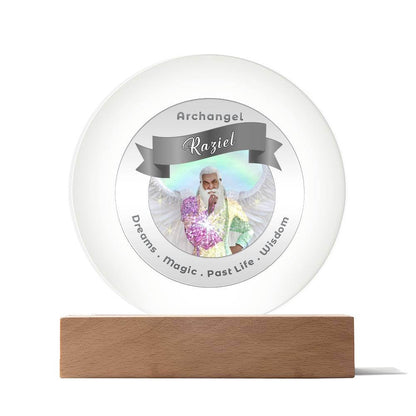USB Circle Acrylic LED Light  -  Archangel Raziel