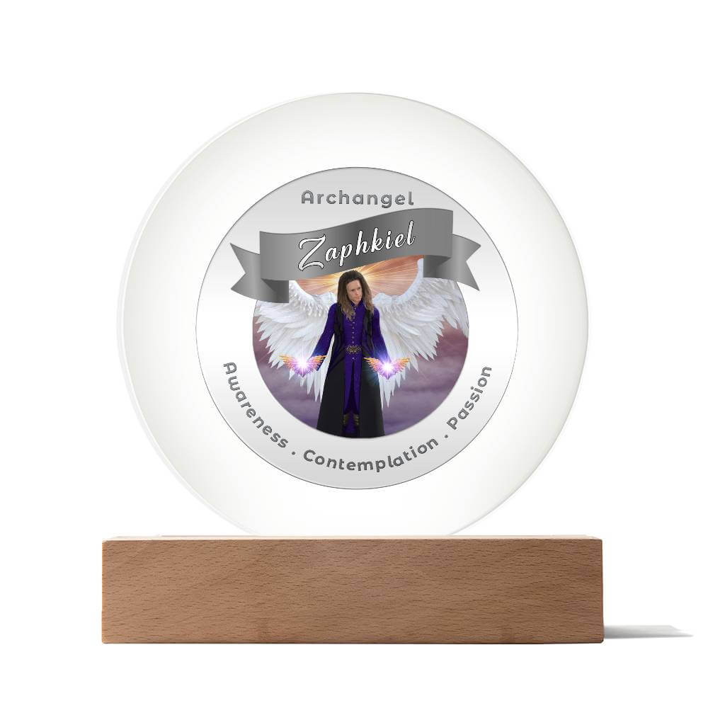USB Circle Acrylic LED Light  - Archangel Zaphkiel