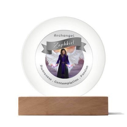 USB Circle Acrylic LED Light  - Archangel Zaphkiel