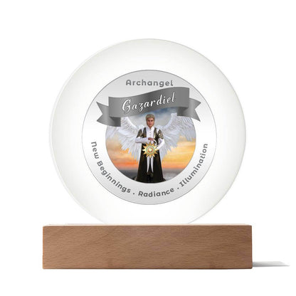 USB Circle Acrylic LED Light  -  Archangel Gazadiel