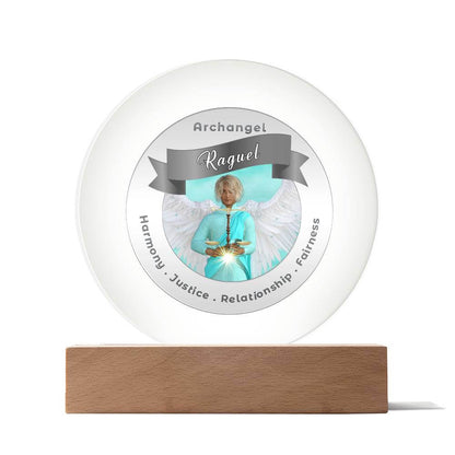 USB Circle Acrylic LED Light  - Archangel Raguel