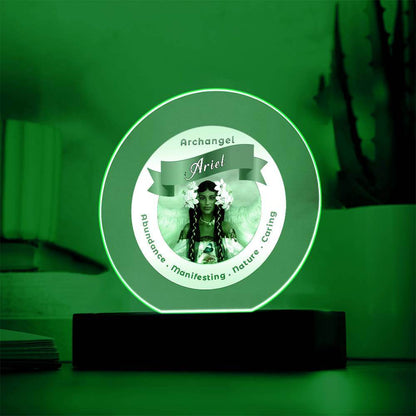 USB Circle Acrylic LED Light  - Archangel Ariel 2