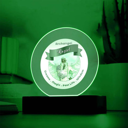 USB Circle Acrylic LED Light  -  Archangel Raziel