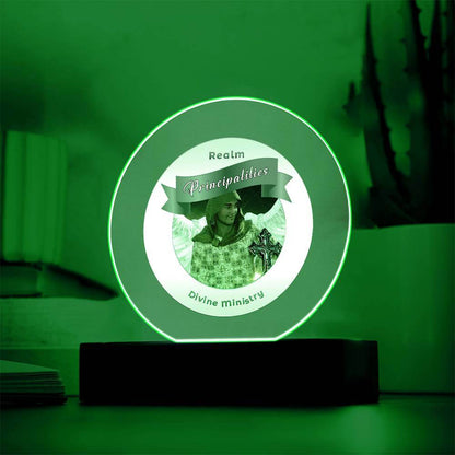 USB Circle Acrylic LED Light  - Principalities