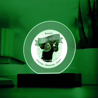 USB Circle Acrylic LED Light  -  Virtues
