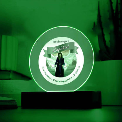 USB Circle Acrylic LED Light  - Archangel Zaphkiel