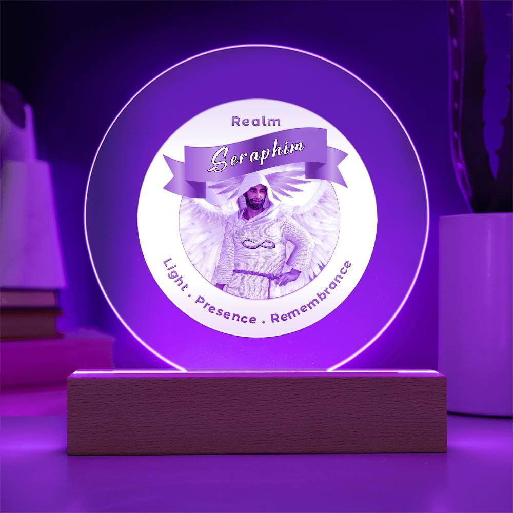 USB Circle Acrylic LED Light  - Seraphim