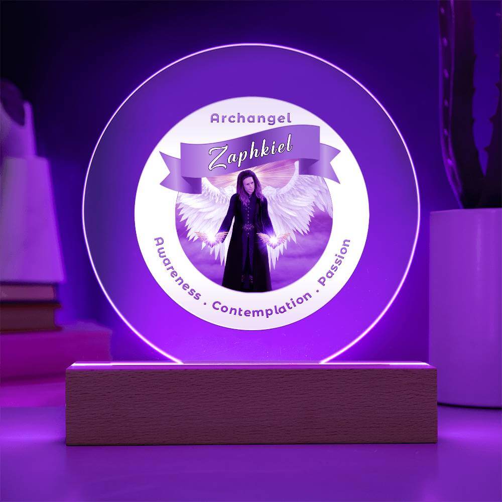 USB Circle Acrylic LED Light  - Archangel Zaphkiel