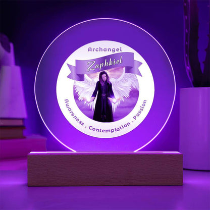 USB Circle Acrylic LED Light  - Archangel Zaphkiel