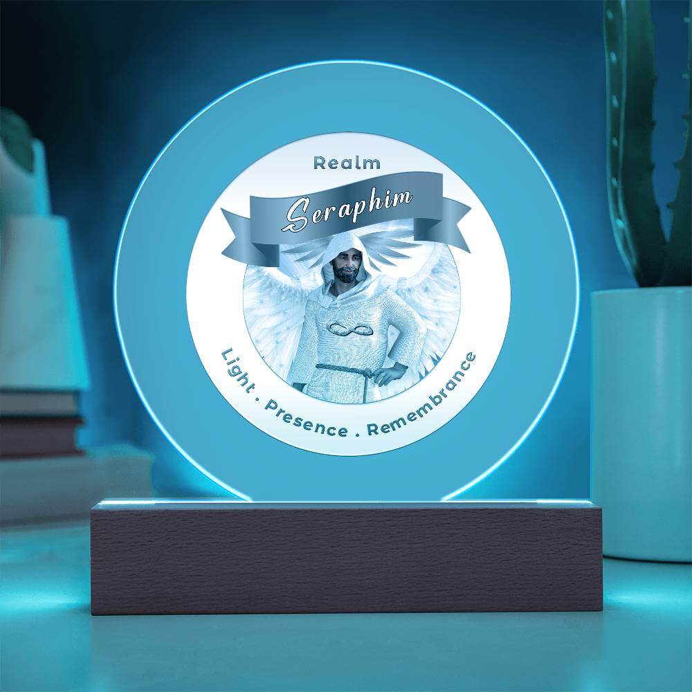 USB Circle Acrylic LED Light  - Seraphim