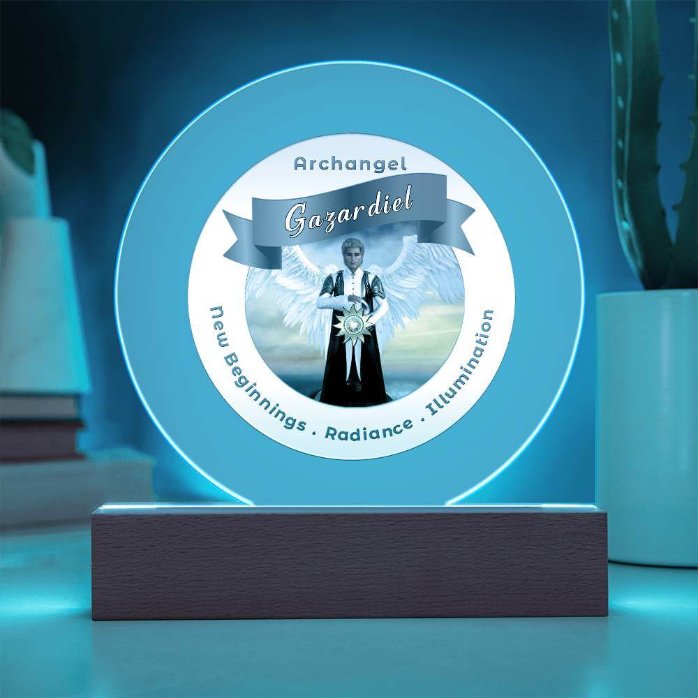 USB Circle Acrylic LED Light  -  Archangel Gazadiel