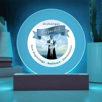 USB Circle Acrylic LED Light  -  Archangel Gazadiel