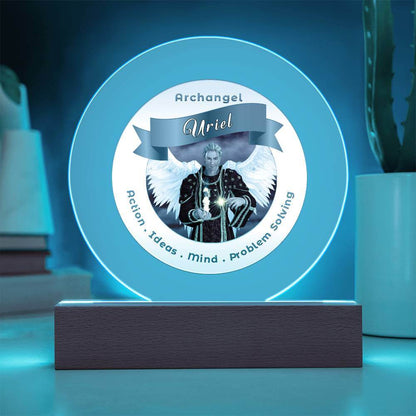 USB Circle Acrylic LED Light -  Archangel Uriel