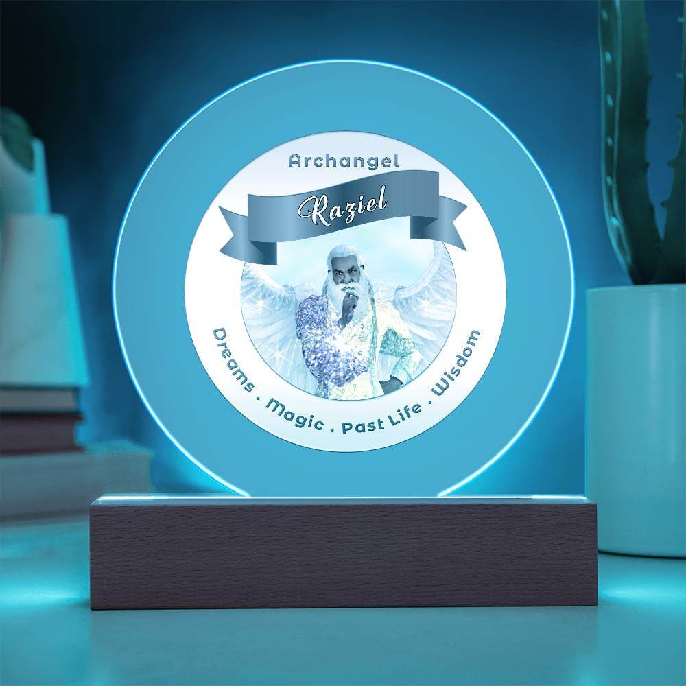 USB Circle Acrylic LED Light  -  Archangel Raziel