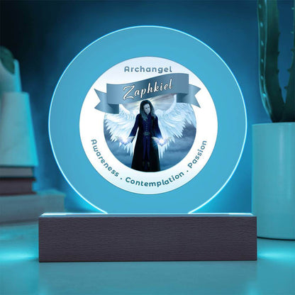 USB Circle Acrylic LED Light  - Archangel Zaphkiel