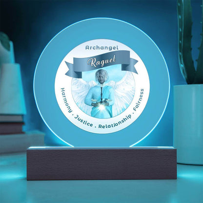 USB Circle Acrylic LED Light  - Archangel Raguel