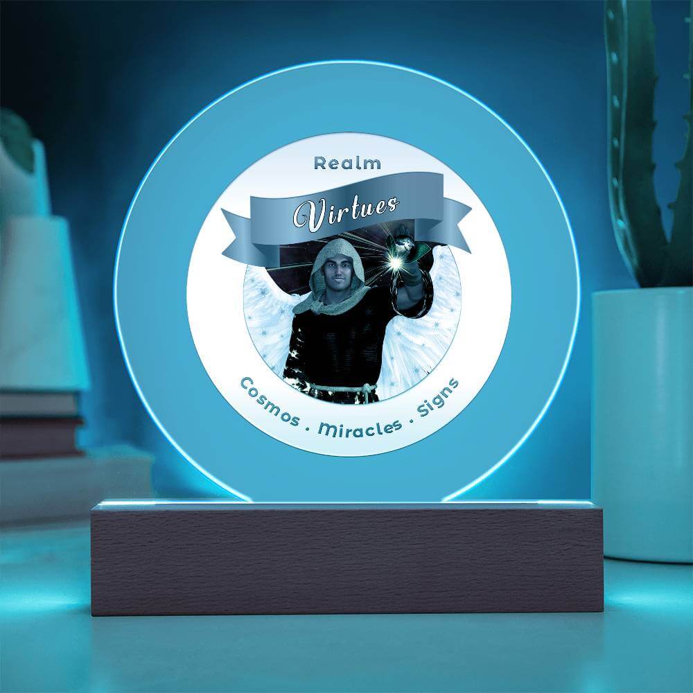 USB Circle Acrylic LED Light  -  Virtues