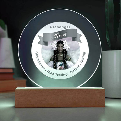 USB Circle Acrylic LED Light  - Archangel Ariel 2