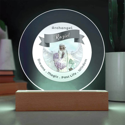 USB Circle Acrylic LED Light  -  Archangel Raziel